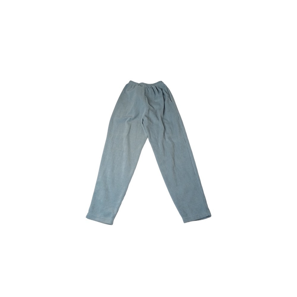 Vintage ChinaWear Women's Medium‎ Blue Corduroy Elastic Waist Lounge Pants